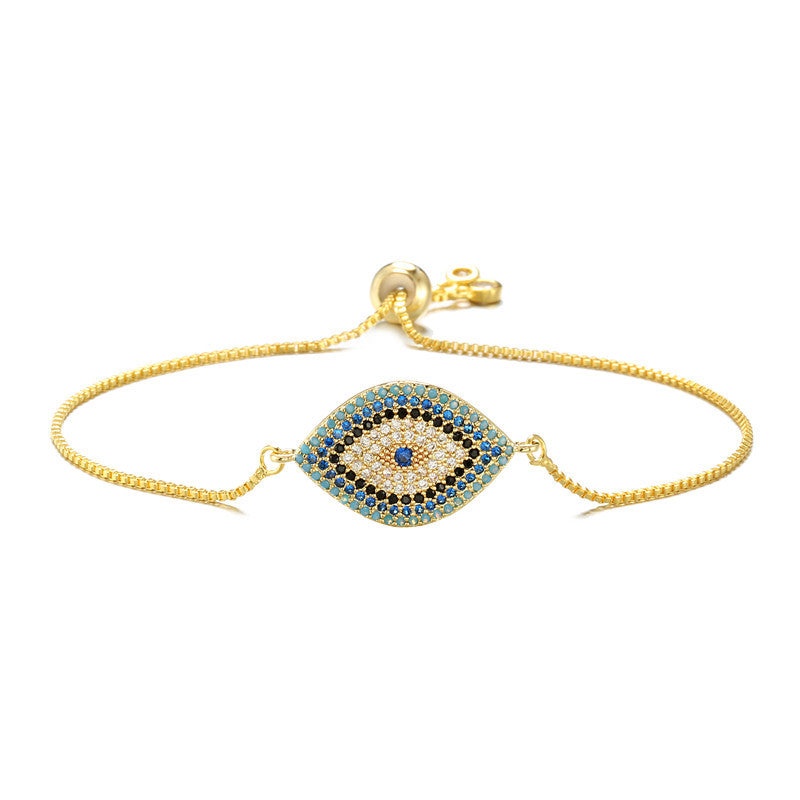 NEWBUY Trendy Turkish Gold Evil Eye