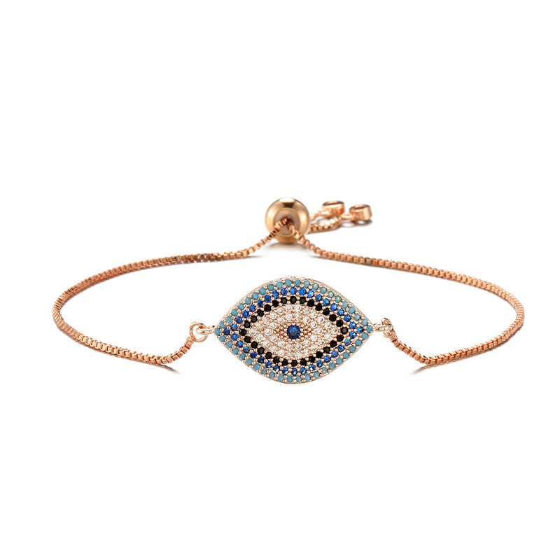 NEWBUY Trendy Turkish Gold Evil Eye